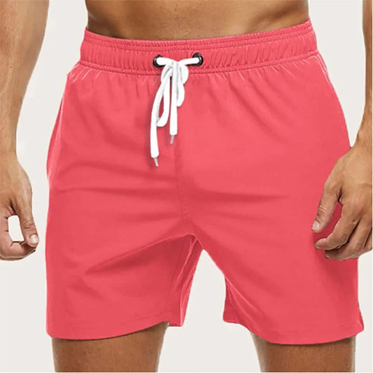 Men's Quick Dry Swim Shorts with Elastic Waistband