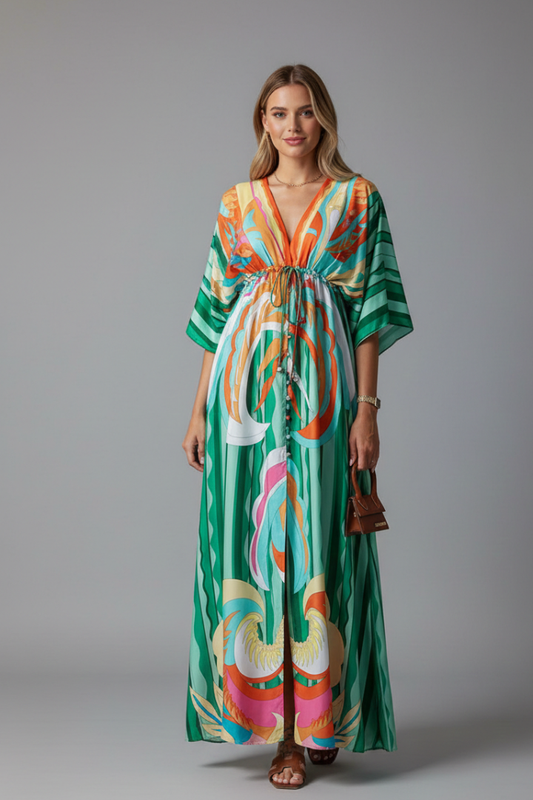 Women's Bohemian Resort Maxi Dress for Beach Holidays