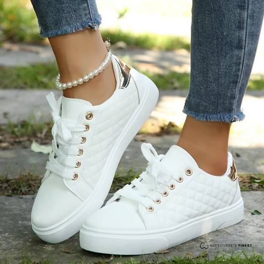 Women's Quilted Casual Sneakers for Everyday Wear