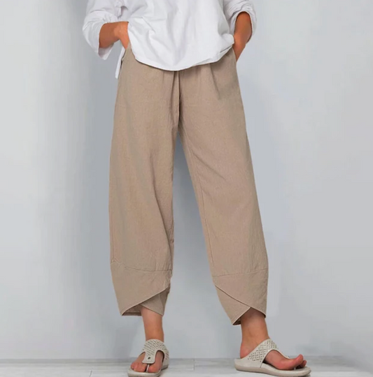Women's Relaxed Linen Blend Pants for Summer