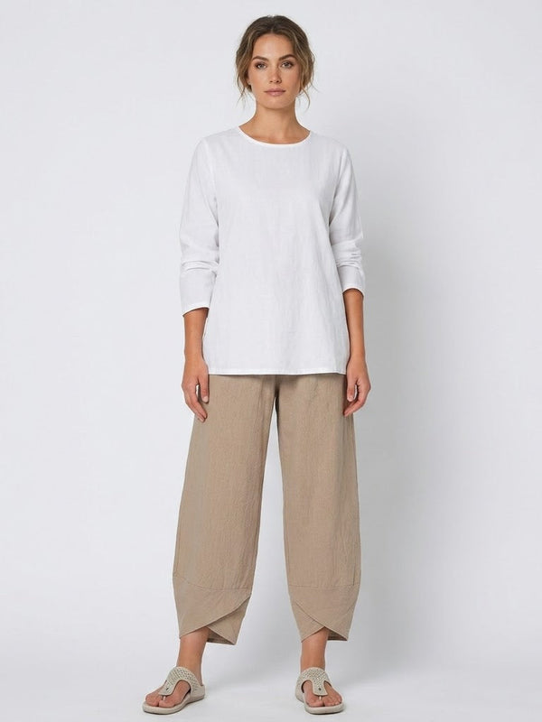 Women's Relaxed Linen Blend Pants for Summer