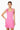Trompe Pink Floral Appliqué Mini Dress