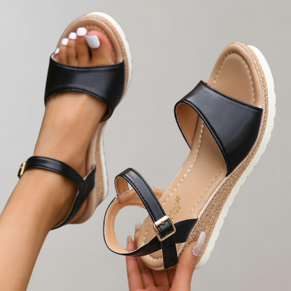 Women's Summer Platform Sandals with Ankle Strap