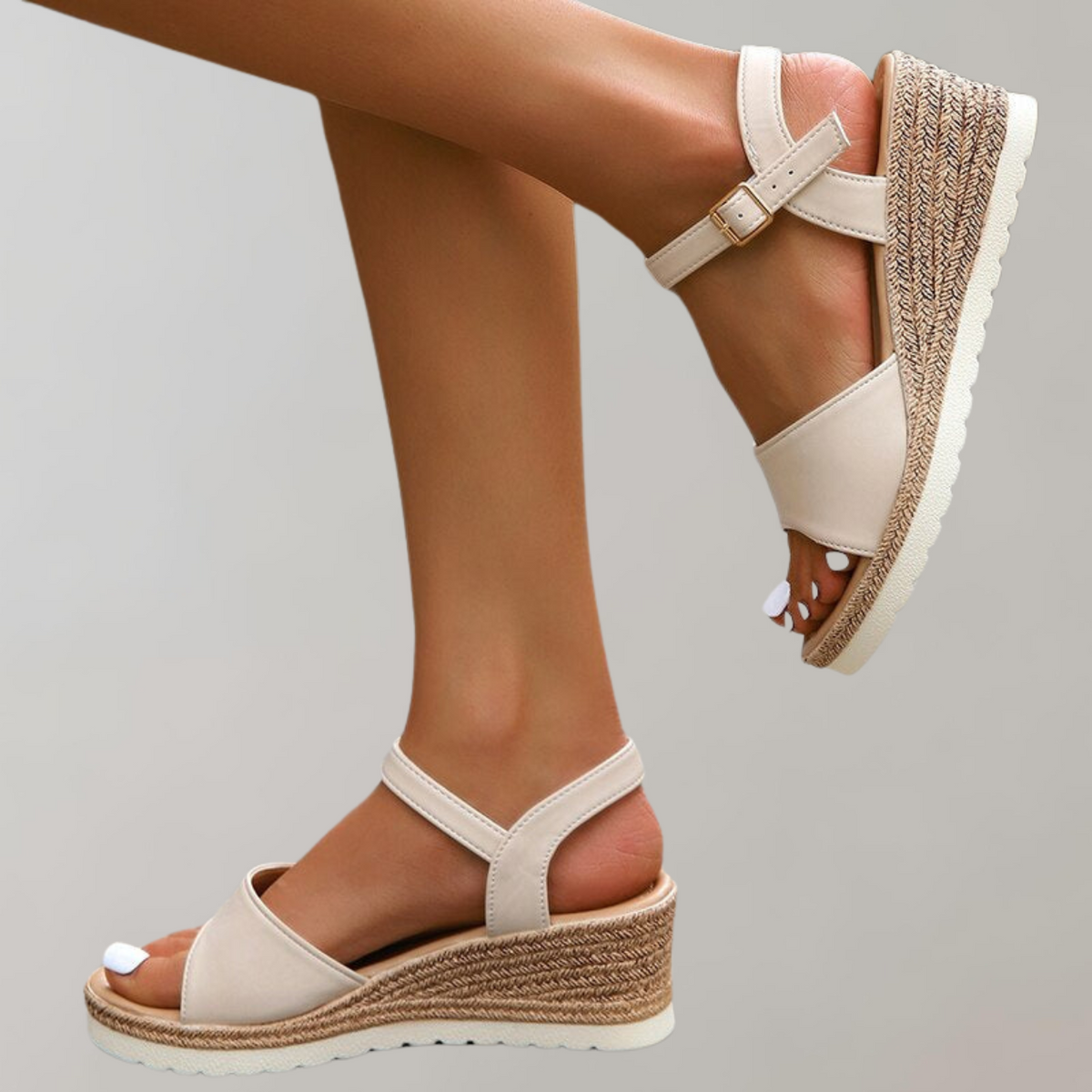 Women's Summer Platform Sandals with Ankle Strap