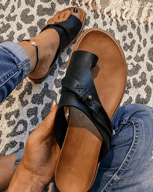 Women's Flat Toe Loop Sandals