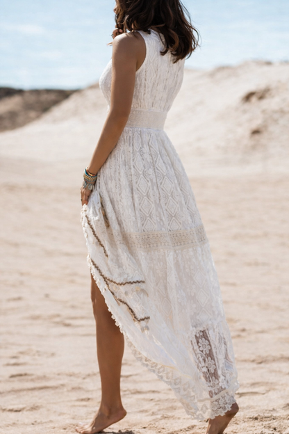 Women's Boho Maxi Summer Dress for Casual Beach Days