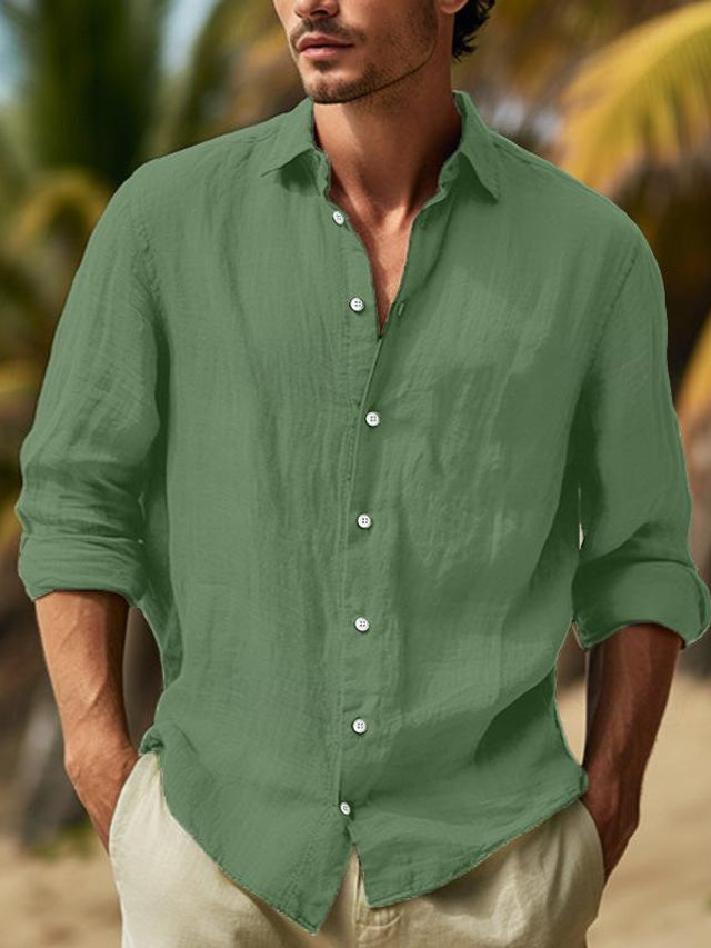 Men's Button-Down Casual Shirt