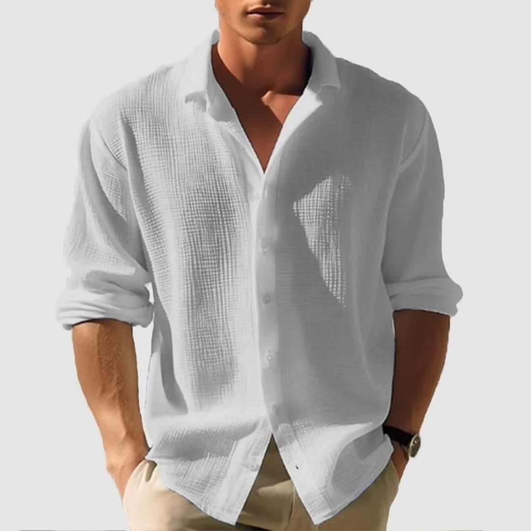 Men's Long Sleeve Button-Down Shirt