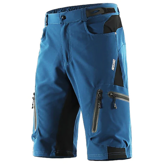 Men's Multi-Pocket Cargo Shorts with Flexible Waistband