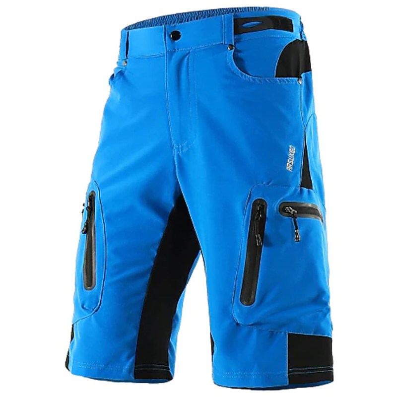 Men's Multi-Pocket Cargo Shorts with Flexible Waistband