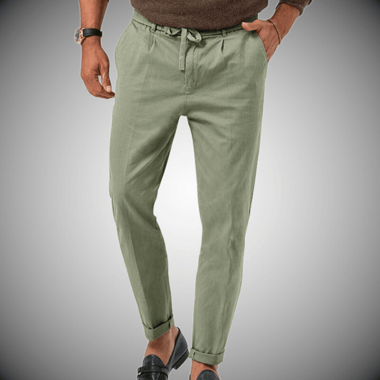 Men's Premium Linen Blend Summer Trousers