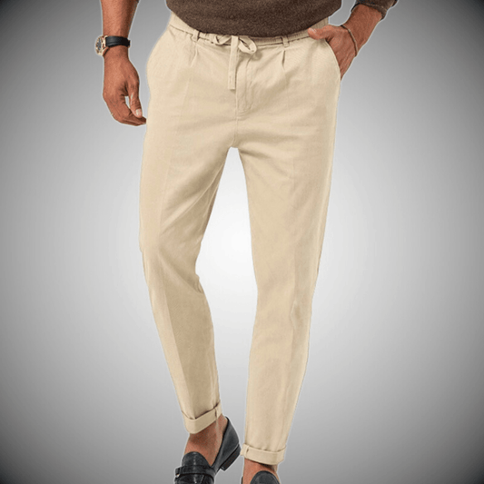 Men's Premium Linen Blend Summer Trousers