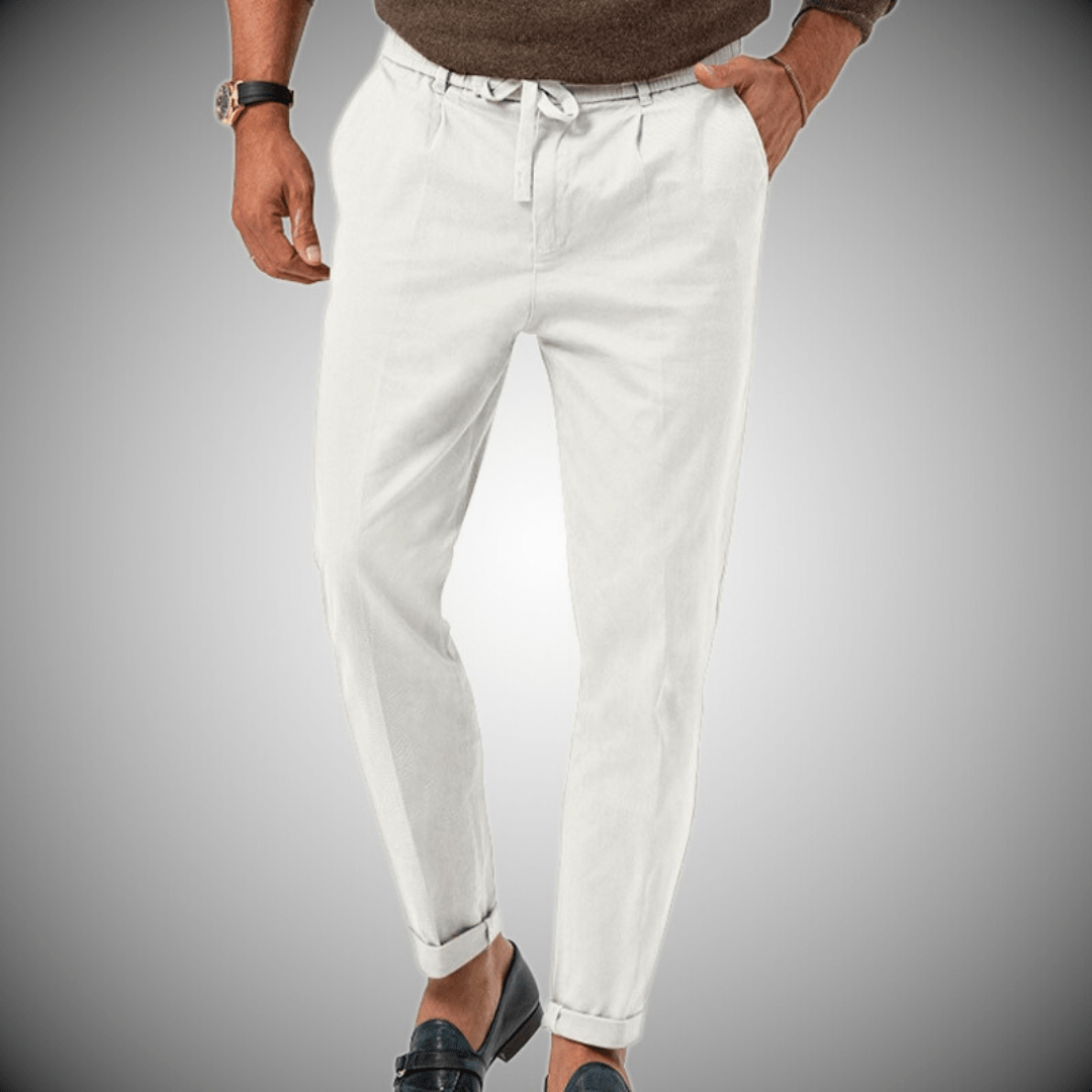 Men's Premium Linen Blend Summer Trousers