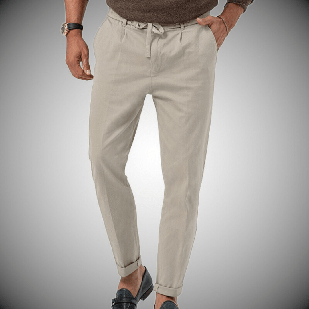 Men's Premium Linen Blend Summer Trousers