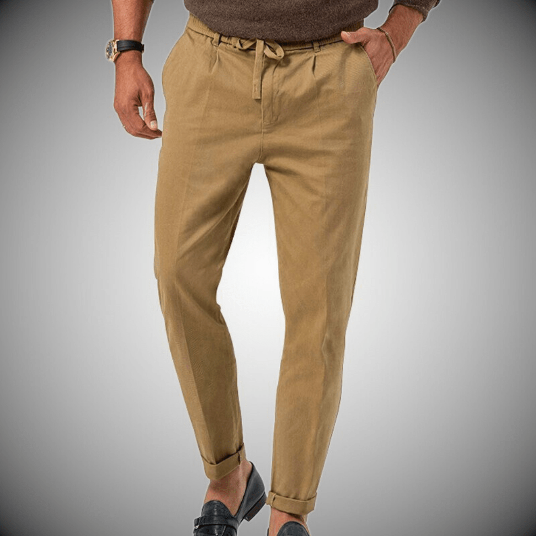 Men's Premium Linen Blend Summer Trousers