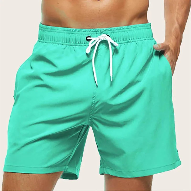 Men's Quick Dry Swim Shorts with Elastic Waistband