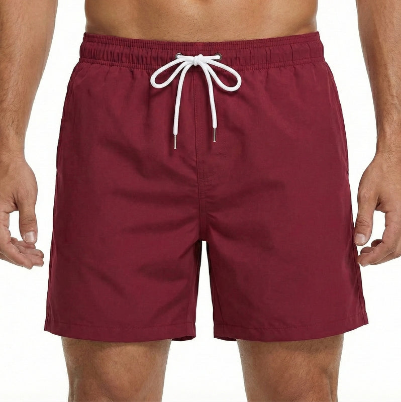 Men's Quick Dry Swim Shorts with Elastic Waistband