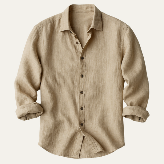 Men's Retro Casual Linen Long Sleeve Shirt