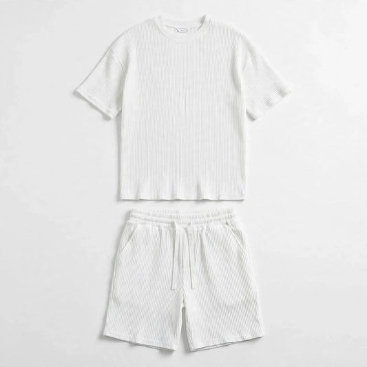 Men's Ribbed Two-Piece Lounge Set