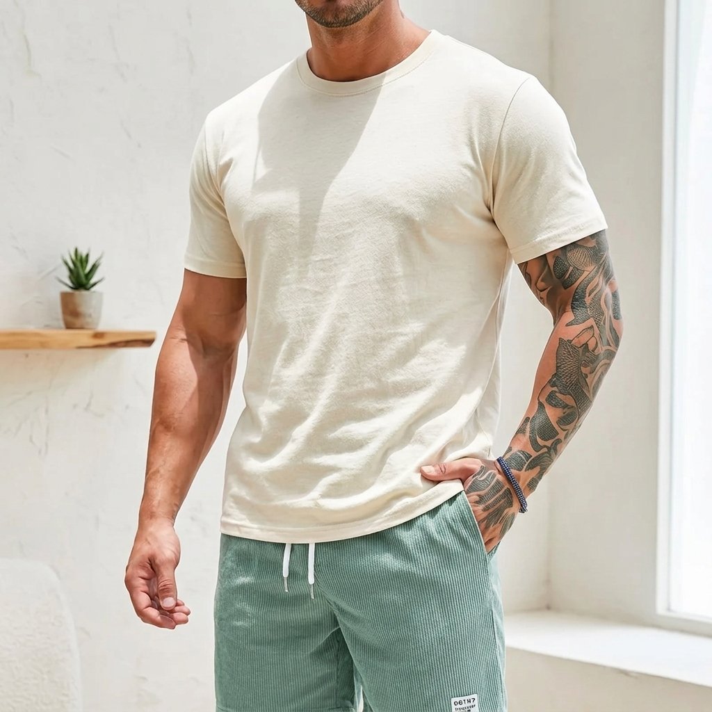 Men's Summer Swim Shorts with Elastic Waist