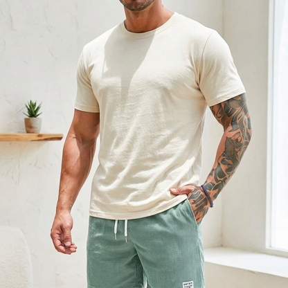 Men's Summer Swim Shorts with Elastic Waist