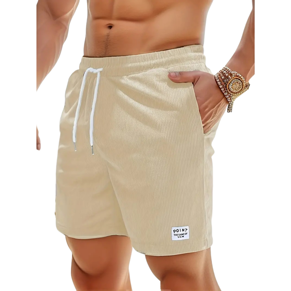 Men's Summer Swim Shorts with Elastic Waist