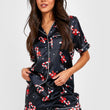 Black Candy Cane Print