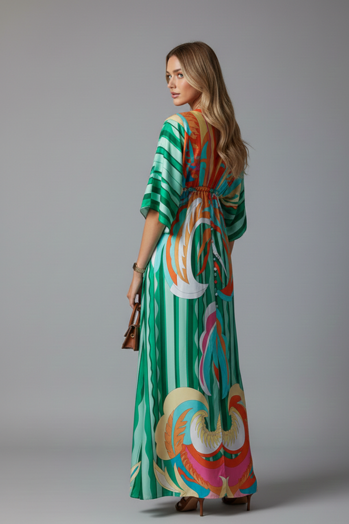 Women's Bohemian Resort Maxi Dress for Beach Holidays