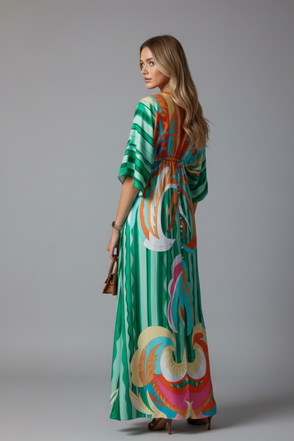 Women's Bohemian Resort Maxi Dress for Beach Holidays