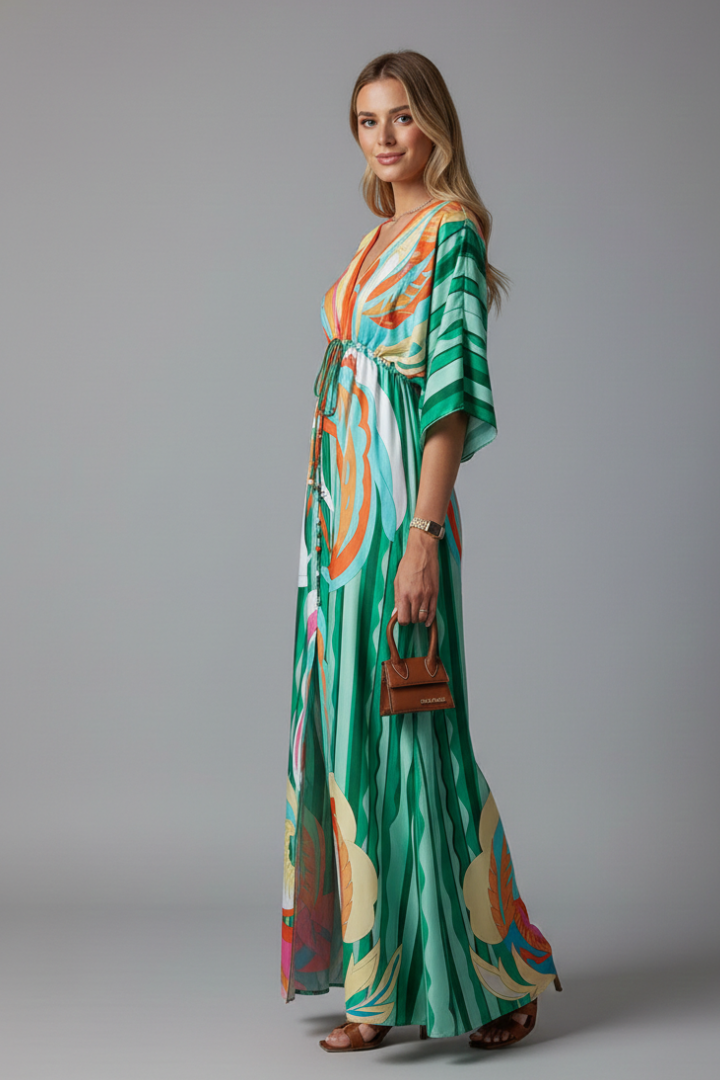 Women's Bohemian Resort Maxi Dress for Beach Holidays