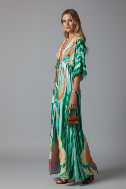 Women's Bohemian Resort Maxi Dress for Beach Holidays