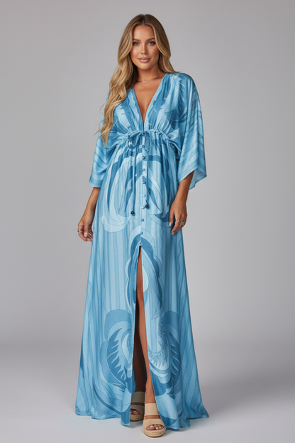 Women's Bohemian Resort Maxi Dress for Beach Holidays