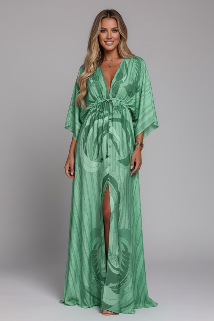 Women's Bohemian Resort Maxi Dress for Beach Holidays