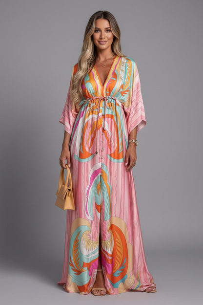 Women's Bohemian Resort Maxi Dress for Beach Holidays