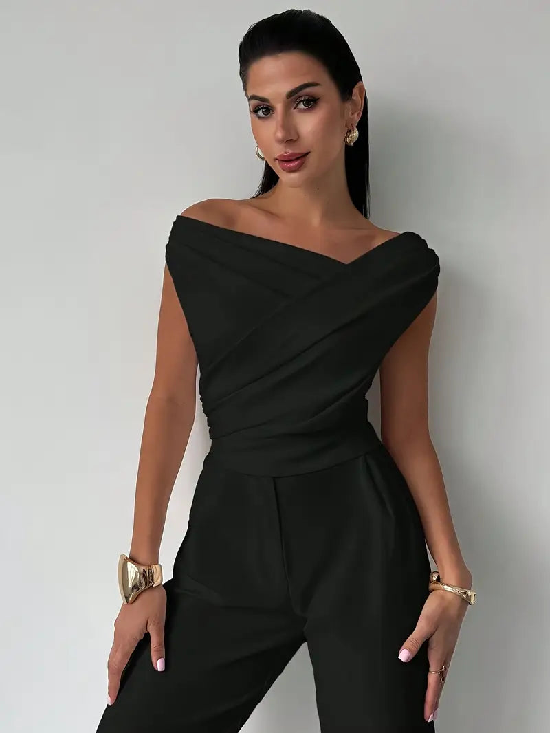 Women's Draped Elegance Top