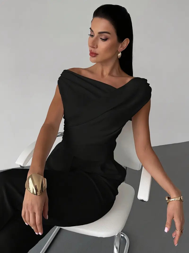 Women's Draped Elegance Top