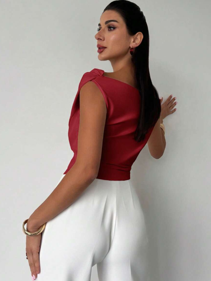 Women's Draped Elegance Top