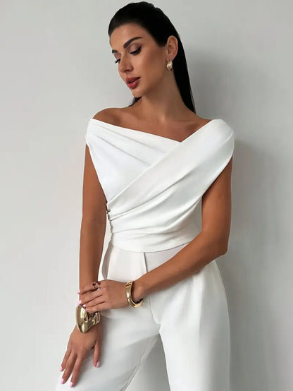 Women's Draped Elegance Top