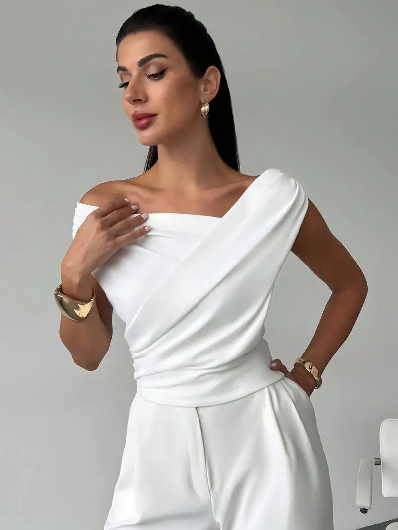 Women's Draped Elegance Top