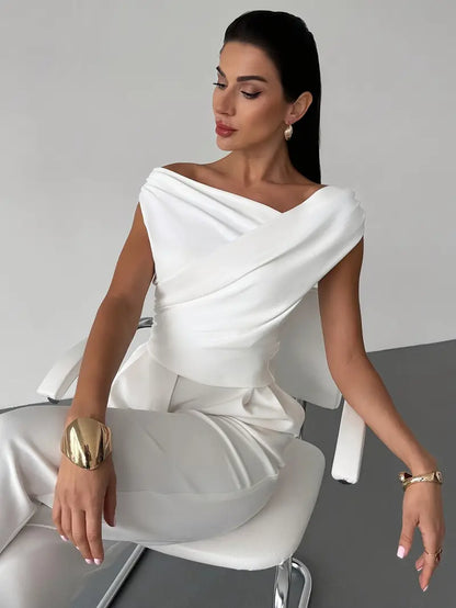 Women's Draped Elegance Top