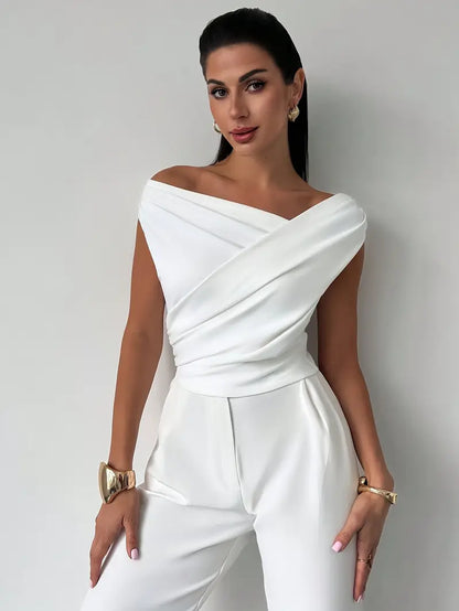 Women's Draped Elegance Top