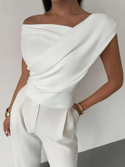 Women's Draped Elegance Top
