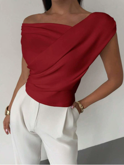 Women's Draped Elegance Top