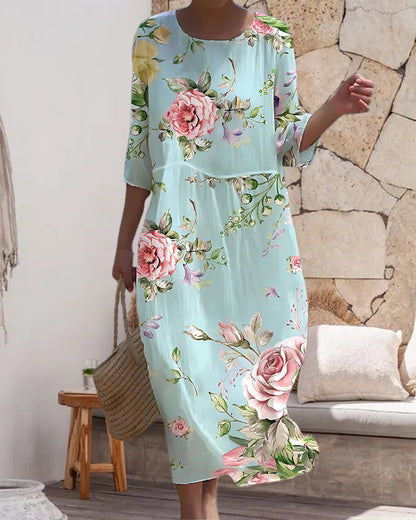 Women's Elegant Floral Dress