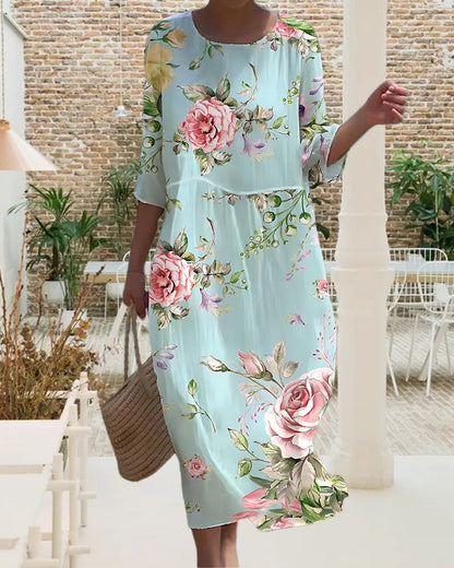 Women's Elegant Floral Dress