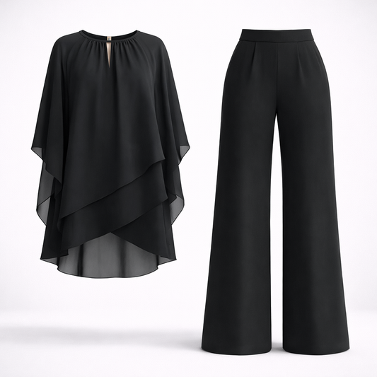 Women's Elegant Layered Two-Piece Set