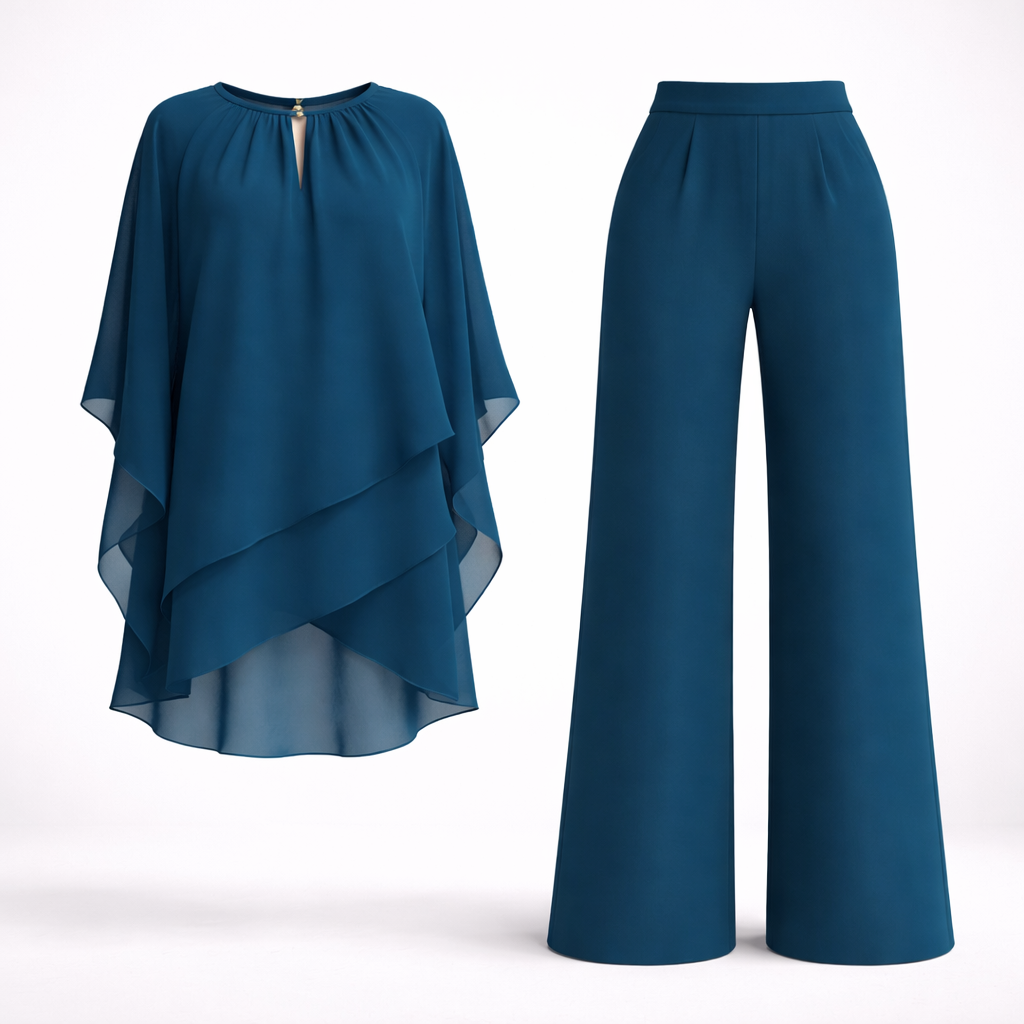 Women's Elegant Layered Two-Piece Set