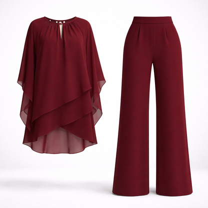 Women's Elegant Layered Two-Piece Set