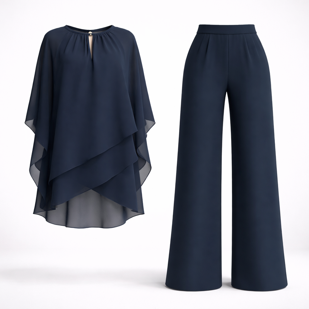 Women's Elegant Layered Two-Piece Set