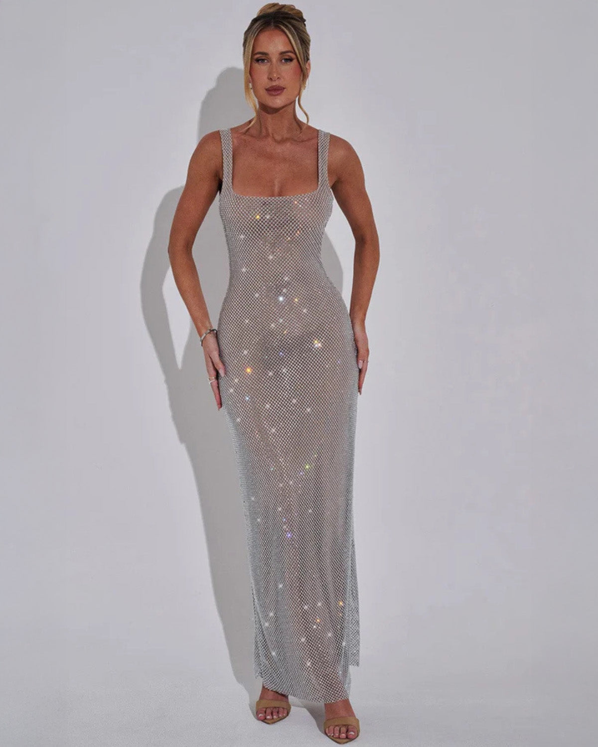 Women's Elegant Sequin Evening Gown